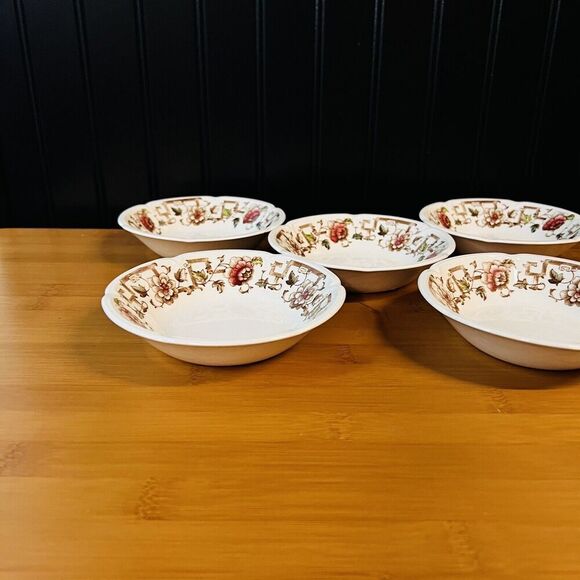 5 Johnson Brothers INVERNESS Windsor Ware Fruit Berry Ice Cream Cereal Bowl Vntg - Picture 4 of 11